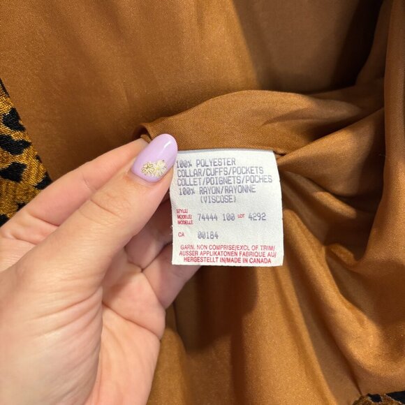 Vintage ALGO Leopard Trim Blazer - Picture 10 of 14